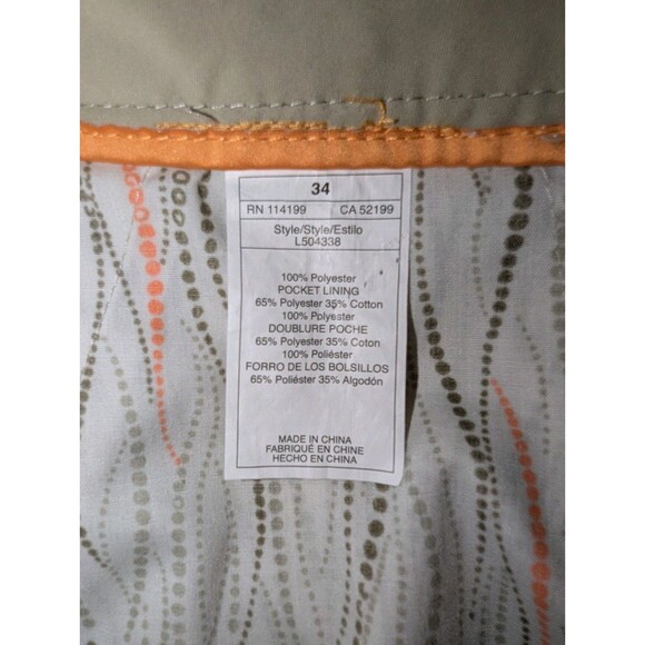 Quiksilver Edition Ivory Cargo Shorts Men's Size 34 Lined Pockets Lightweight - Picture 8 of 8